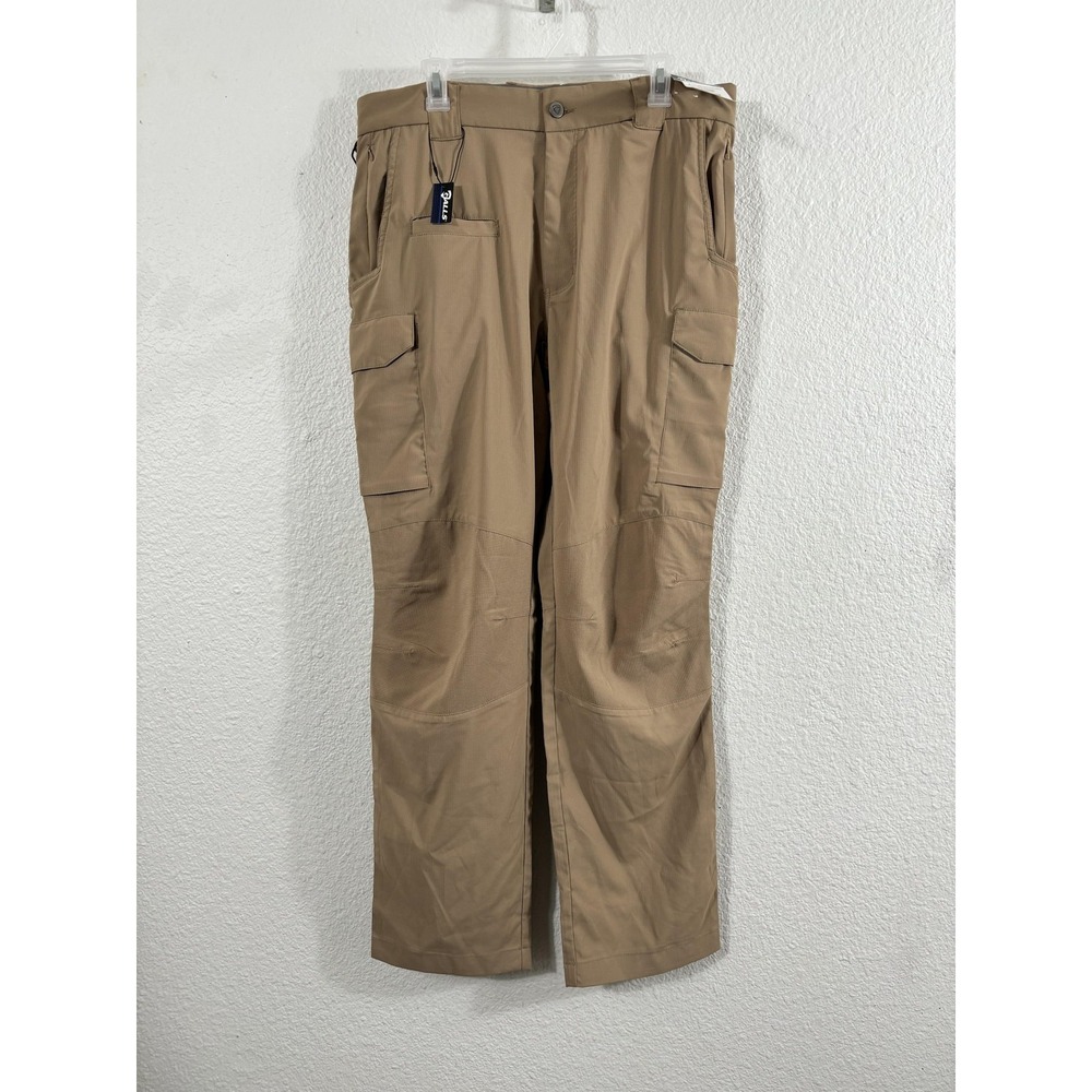 Galls Elite Ops‎ Tactical Pants Mens 36x32 Tan Ripstop Stretch Cargo Duty TJ295